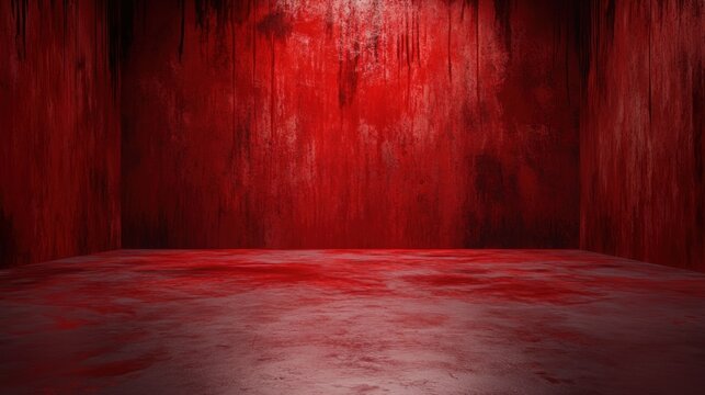Blood-Soaked Room: A Gory, Dark and Disturbing 3D Render