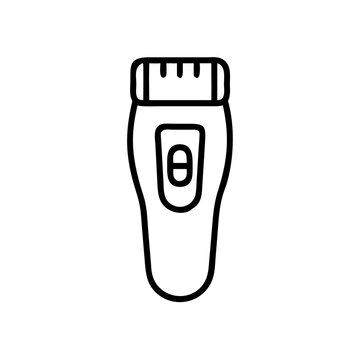 recommend clip art: Electric hair clipper outline illustration on white background  