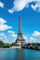 Naklejka premium capture essence of europe day with scenic view of european landmark or flag featuring vibrant colors and ample copy