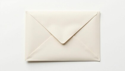 Sealed envelope on white backdrop, confidential , white, restricted, post