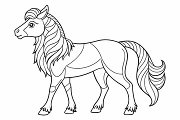 coloring page line art black sihouette vector