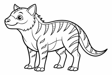 coloring page line art black sihouette vector