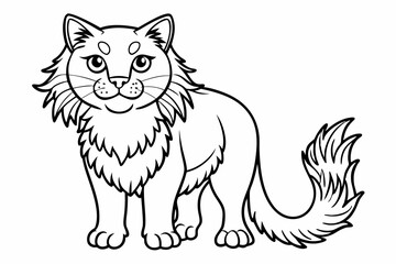 coloring page line art black sihouette vector