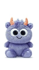 Cute Purple Plush Monster Toy.