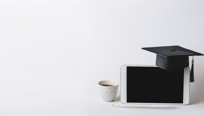 태블릿과 스타일러스 펜이 놓인 이미지