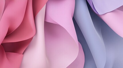 Abstract colorful flowing fabric folds