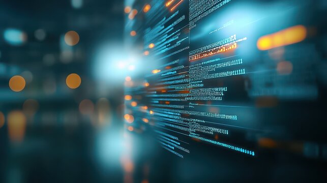 Computer screen with lines of code, a captivating image for tech enthusiasts and programming professionals