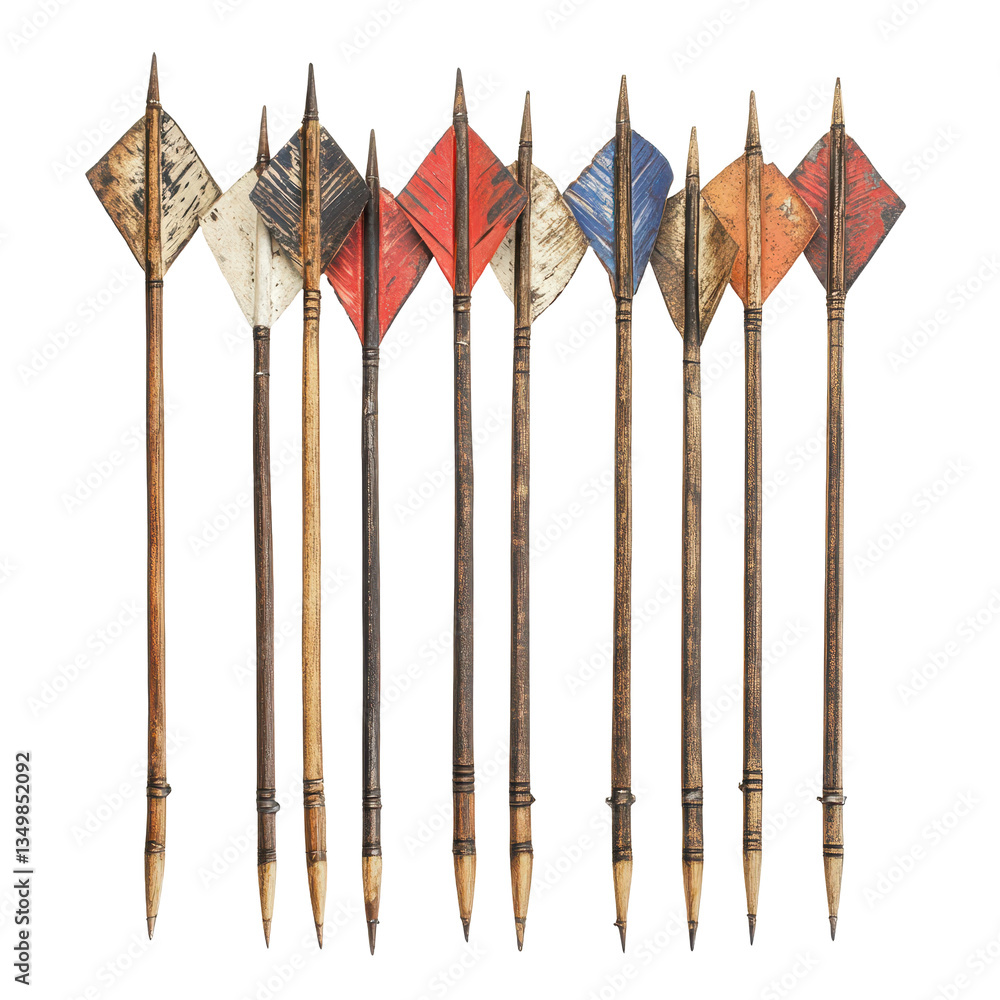 Aufkleber a collection of arrows in various colors and designs, showcasing different styles and shapes.