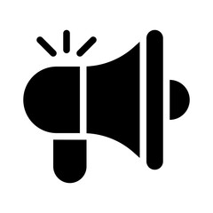 megaphone glyph icon