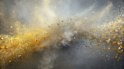 Abstract Gray Gold Texture Background - Minimalist Photography, Dynamic Textured Wallpaper, Speckled Design