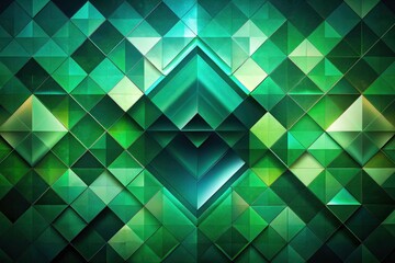 Abstract Green Diamond Pattern Background, Geometric Shapes, Diagonal Stripes, Triangle, Square, Design, Wallpaper, Texture