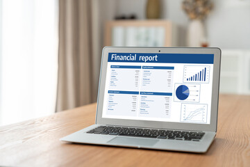 Business data dashboard provide business intelligence analytic for marketing strategy planning...