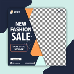 Fashion social media post instagram and facebook post template flyer template
