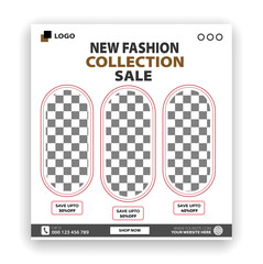 Fashion social media post instagram and facebook post template flyer template
