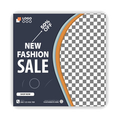 Fashion social media post instagram and facebook post template flyer template
