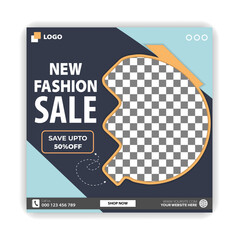 Fashion social media post instagram and facebook post template flyer template
