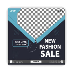 Fashion social media post instagram and facebook post template flyer template
