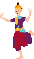 Thai Dancer Illustration