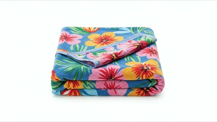 Colorful Floral Beach Towel