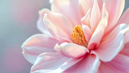 Fototapeta premium Soft Pink Magnolia Blossom Close Up Spring Flower