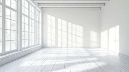 Sunlit White Room Interior