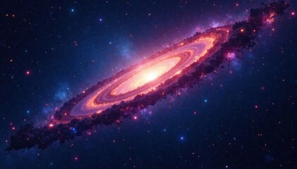 Obraz premium Cosmic stars twinkle in the dark vastness of space , starry sky, astronomy