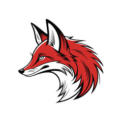 Alpha Fox on Rock  Powerful and Dynamic Animal Logo