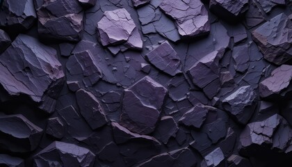 Intricate Dark Purple Rock Texture High-Resolution Natural Stone Background