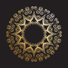 Outline Mandala for coloring book