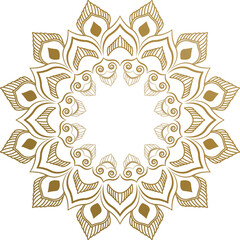 Beautiful flower mandala vintage decorative design