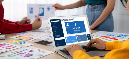Customer experience and review analysis by brisk computer software for corporate business