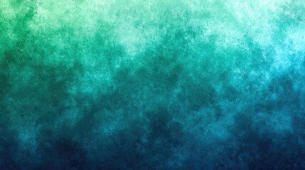 Abstract teal and green watercolor texture background