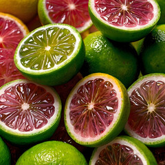 Finger Limes (Citrus Caviar) with Beads Exposed
