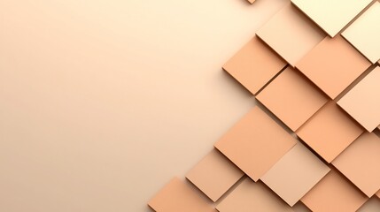 Abstract design with geometric cubes and gradient colors