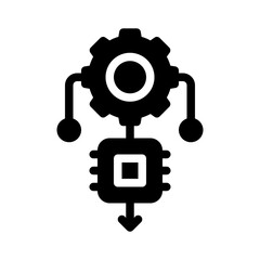 training data glyph icon