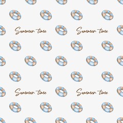 Bright summer watercolor pattern perfect for textile and packaging design