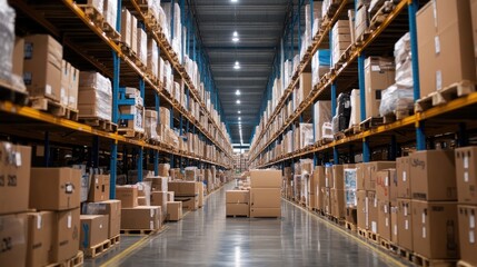 Fototapeta premium Dropshipping as a thriving online business model enabling entrepreneurs to sell without inventory