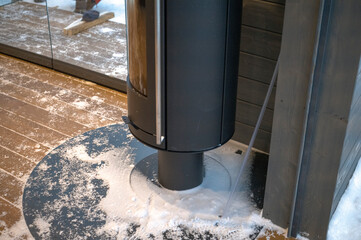 brand new metal fireplace