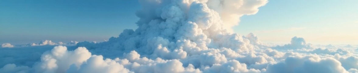 Dense plume of white smoke rises from earth, dominating horizon, haze, landscape