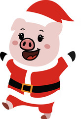 , Merry Christmas Christmas Pig
