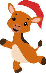 , Merry Christmas Cute Calf