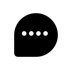Fototapeta premium Chat Message Bubbles Icon Vector. Talk bubble. Communication icons. SMS. Chatting icons