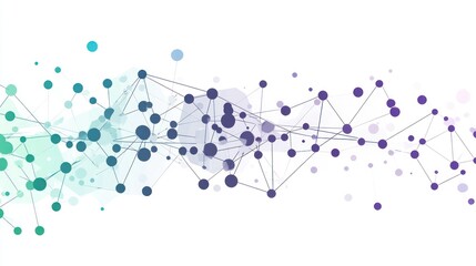 Abstract network of connections. Visual representation of complex data.  Possible use in technology and science presentations.