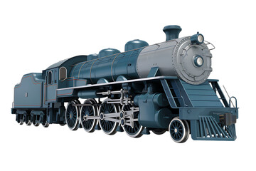 Fototapeta premium A Detailed Model of a Vintage Steam Locomotive Engine