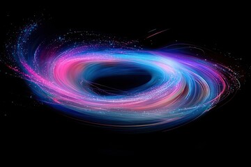 Vibrant swirling cosmic vortex