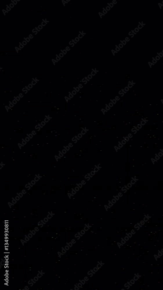 Poster vertical vhs glitch error screen overlay with distorted tv monitor noise