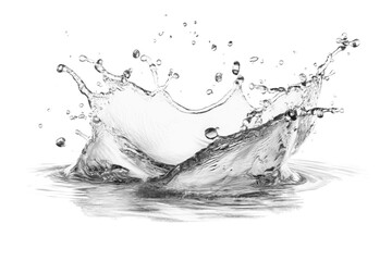 PNG Water splash water droplets blue.