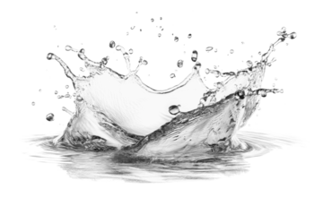 PNG Water splash water droplets blue.