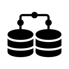 big data glyph icon