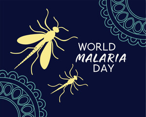 Stylized Mosquitoes for World Malaria Day Awareness and Prevention Campaign